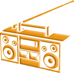 icon of an old style radio boombox