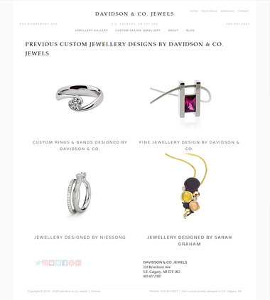 Example Jewelry Website Design using Beloved Framework example